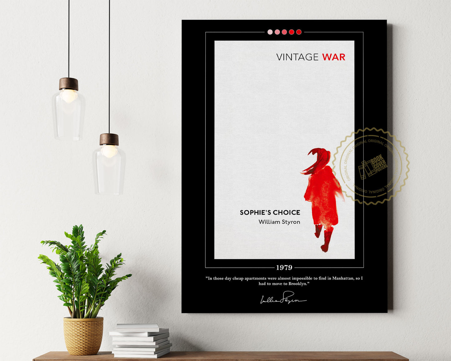 Sophie's Choice Book Cover Poster | William Styron, Sophie's Choice Poster, Book Posters, Canvas Wall Art, Book Art, Book Lover Gift