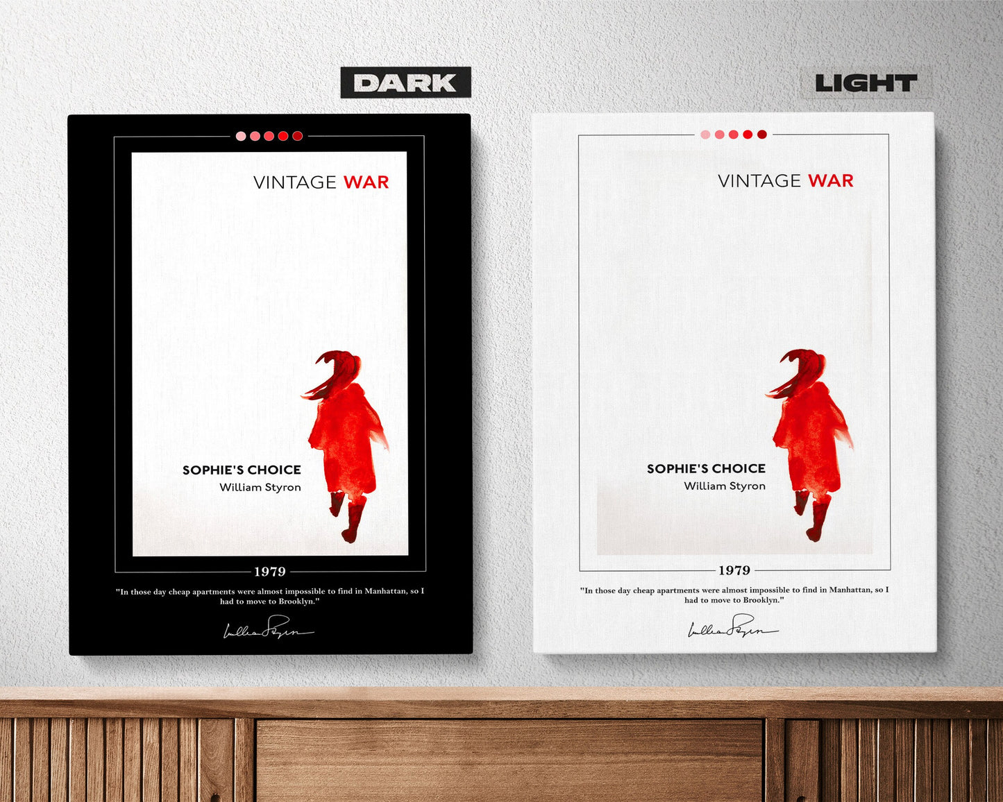Sophie's Choice Book Cover Poster | William Styron, Sophie's Choice Poster, Book Posters, Canvas Wall Art, Book Art, Book Lover Gift