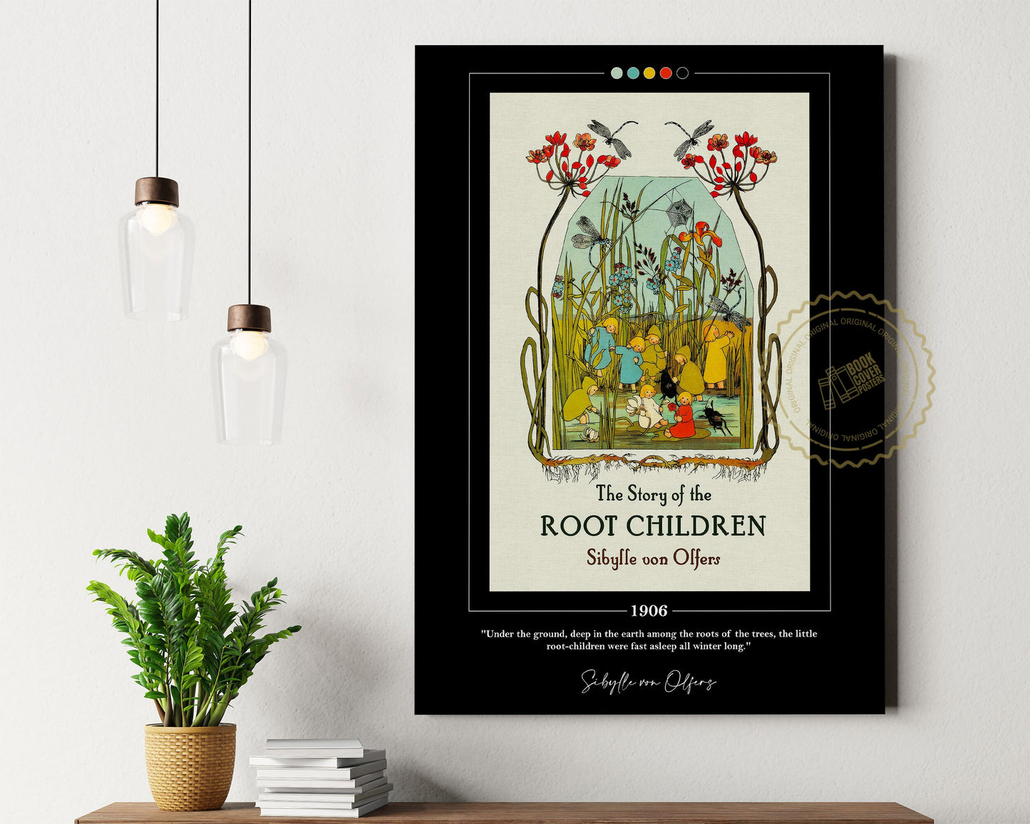 The Story of the Root Children Book Cover Poster | Sibylle von Olfers, Book Posters, Canvas Wall Art, Book Art, Book Lover Gift