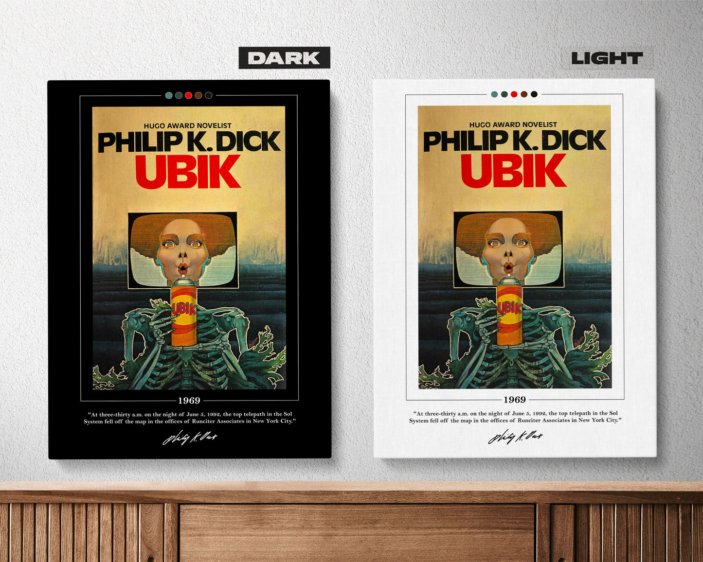 Ubik Book Cover Poster | Philip K Dick, Ubik Poster, Ubik Print, Book Posters, Book Prints, Canvas Wall Art, Book Art, Book Lover Gift