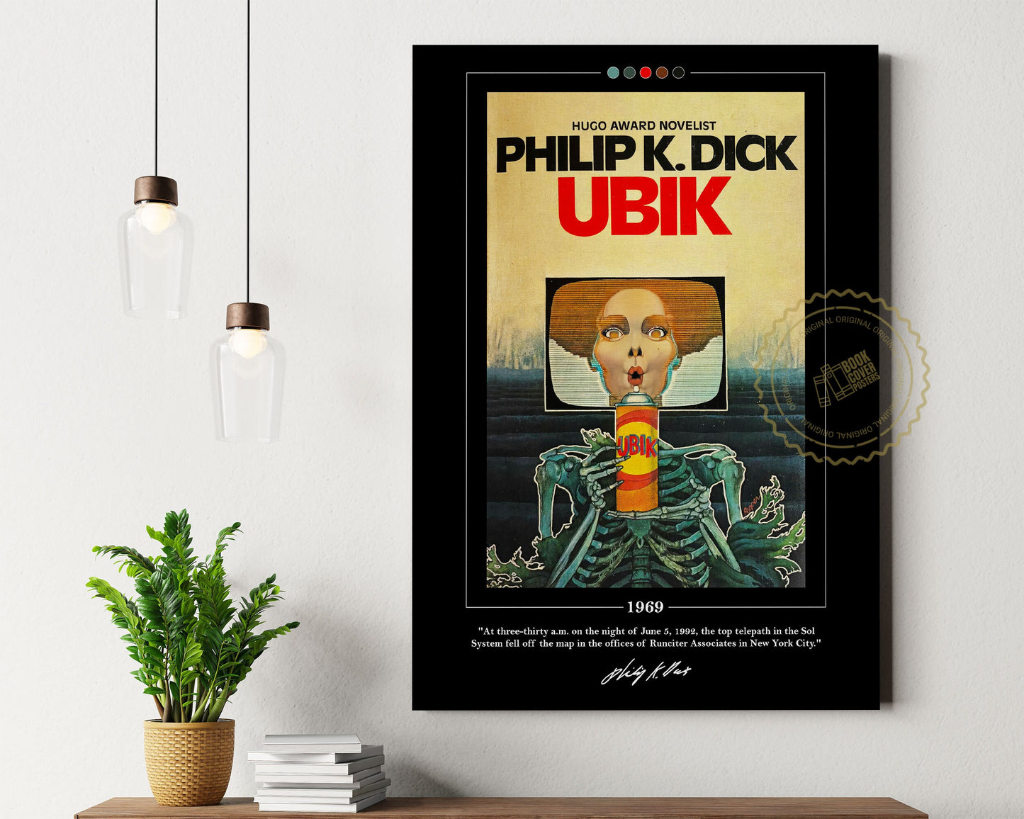 Ubik Book Cover Poster | Philip K Dick, Ubik Poster, Ubik Print, Book Posters, Book Prints, Canvas Wall Art, Book Art, Book Lover Gift