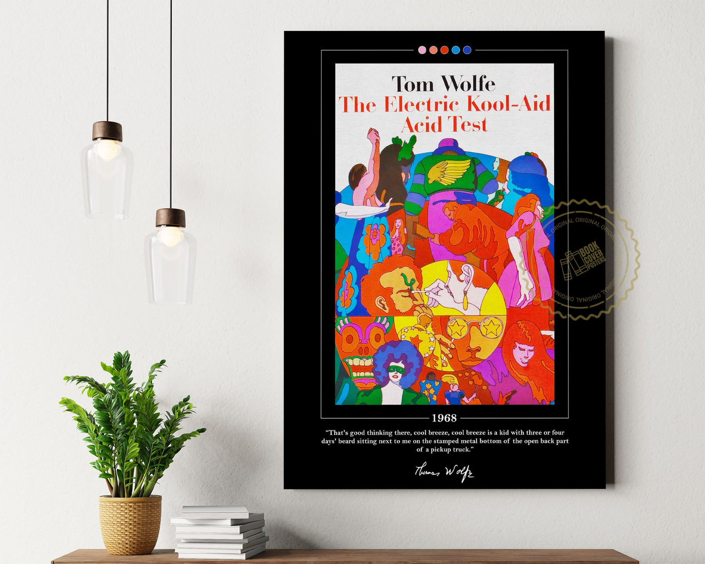 The Electric Kool-Aid Acid Test Book Cover Poster | Tom Wolfe, The Electric Kool-Aid Acid Test Poster, Book Posters, Book Lover Gift