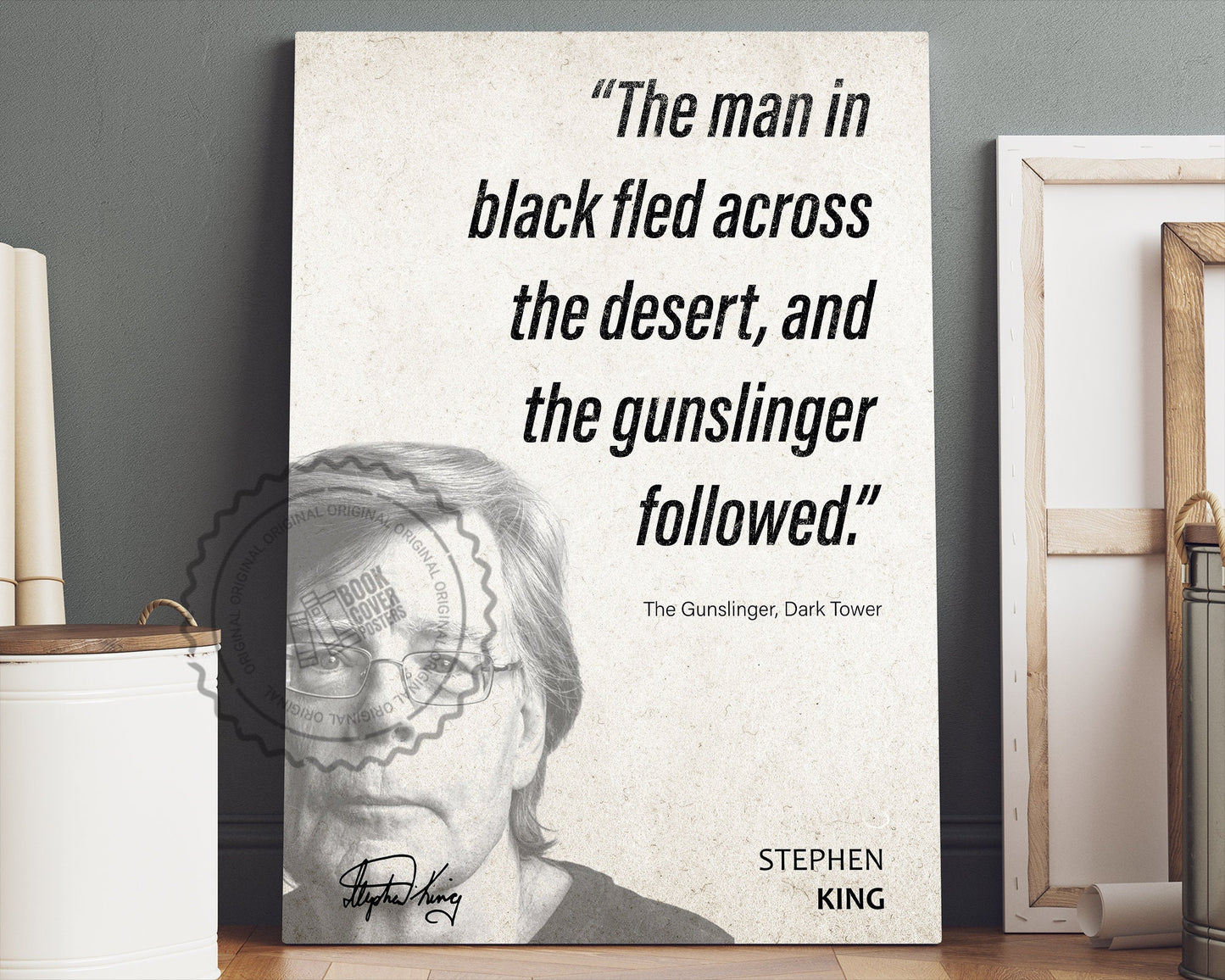 Stephen King Quote Wall Art | The Dark Tower Quote Poster, Quote Print, Quote Art, Book Quote, Canvas Wall Art, Book Lover Gift