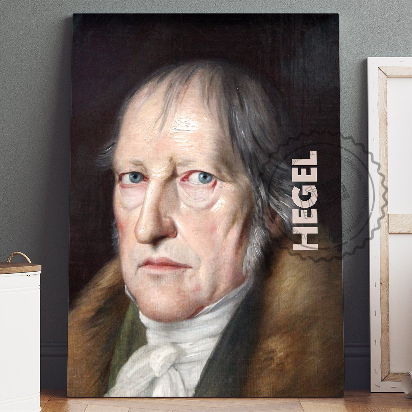 Georg Wilhelm Friedrich Hegel Poster Canvas Wall Art, Book Lover Gifts, Gifts for Readers, Bookish Gifts, Bookworm Gifts, Library Decor