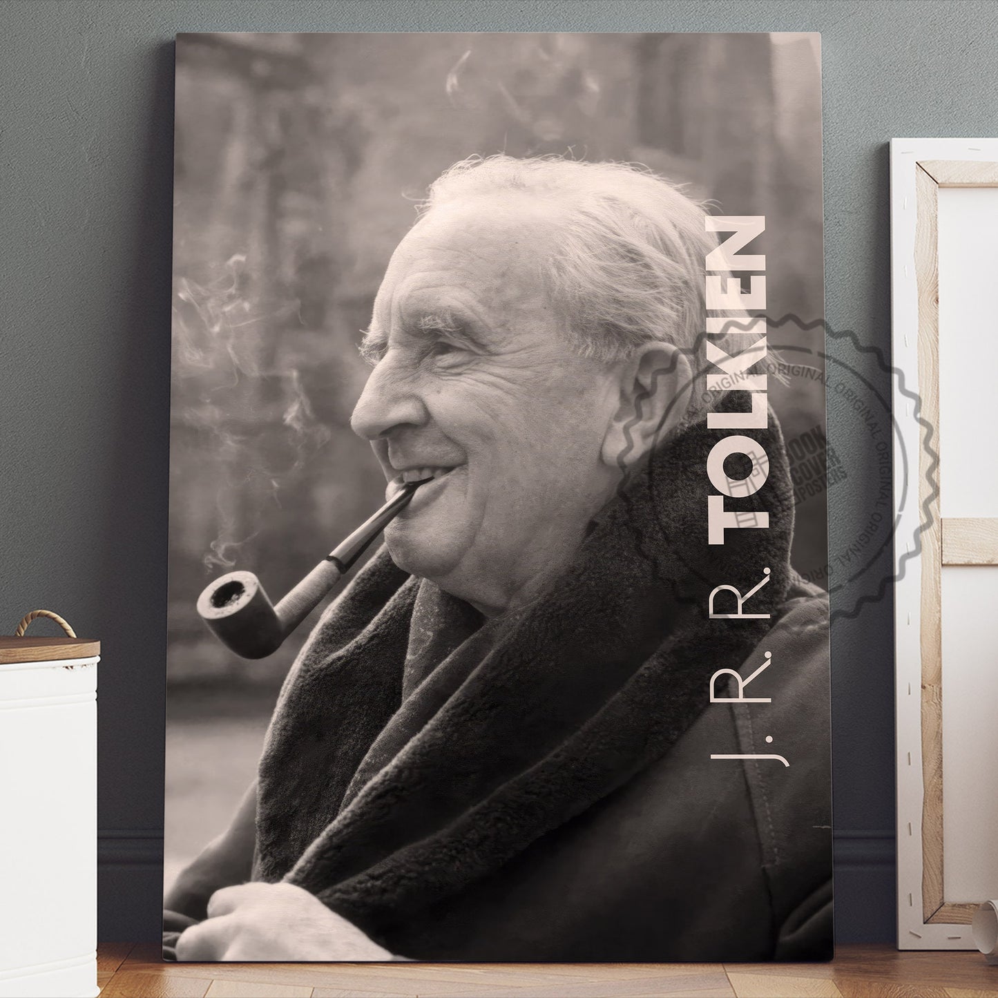 J. R. R. Tolkien Poster Canvas Wall Art, Book Lover Gifts, Gifts for Readers, Bookish Gifts, Bookworm Gifts, Library Decor