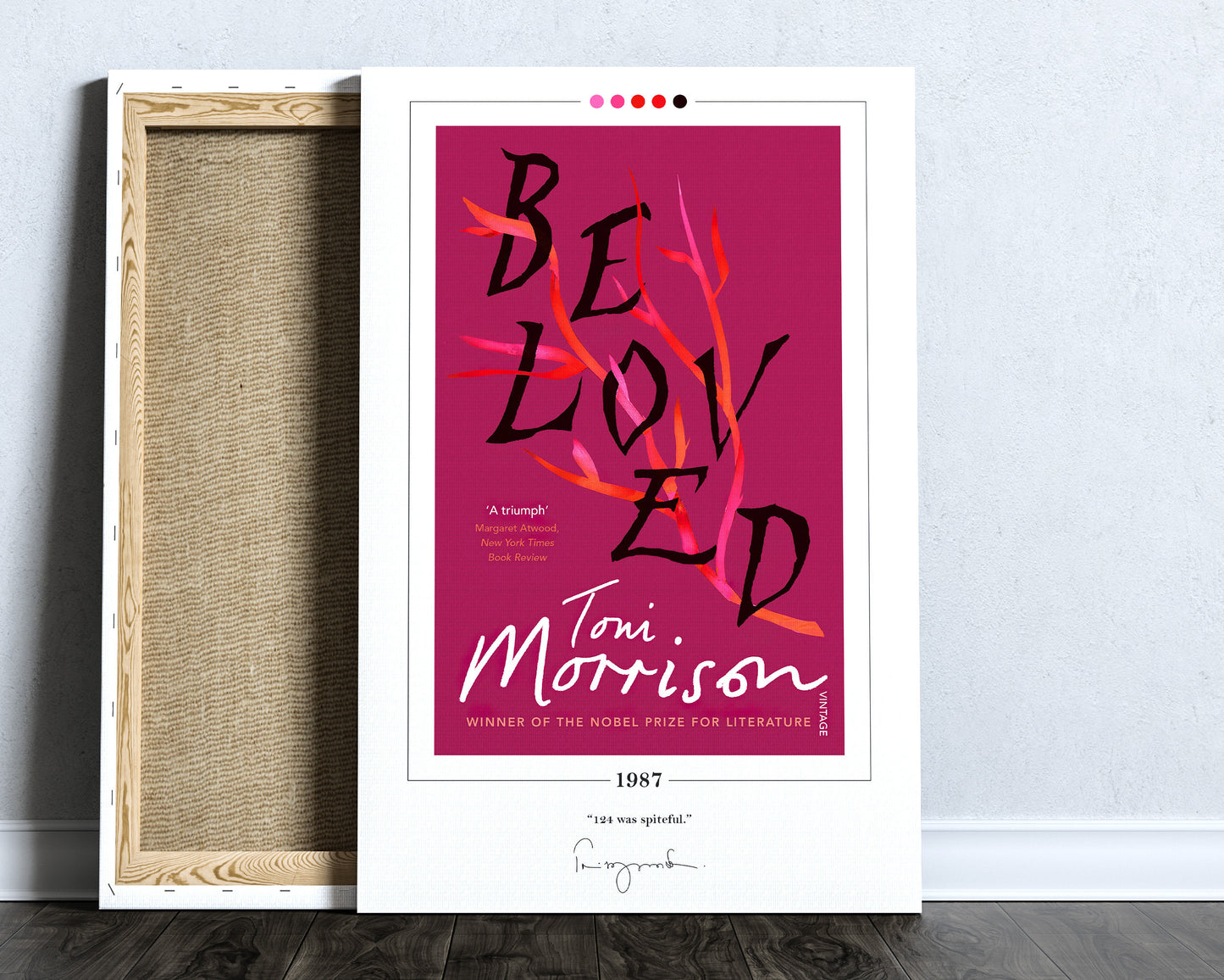 Beloved Book Cover Poster | Toni Morrison, Beloved Poster, Beloved Print, Book Posters, Canvas Wall Art, Book Art, Book Lover Gift
