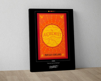 The Alchemist Book Cover Poster | Paulo Coelho, The Alchemist Poster, The Alchemist Print, Book Posters, Canvas Wall Art, Book Lover Gift