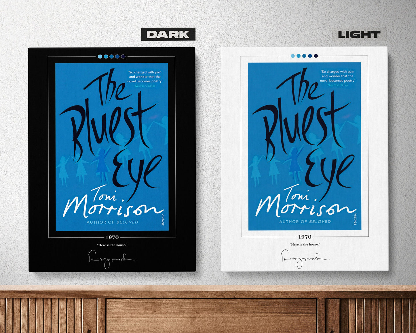 The Bluest Eye Book Cover Poster | Toni Morrison, The Bluest Eye Poster, The Bluest Eye Print, Book Posters, Canvas Print, Book Lover Gift
