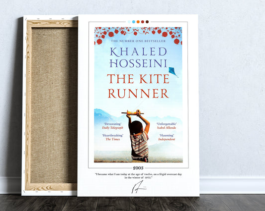 The Kite Runner Book Cover Poster | Khaled Hosseini, The Kite Runner Poster, The Kite Runner Print, Book Posters, Book Art, Canvas Wall Art