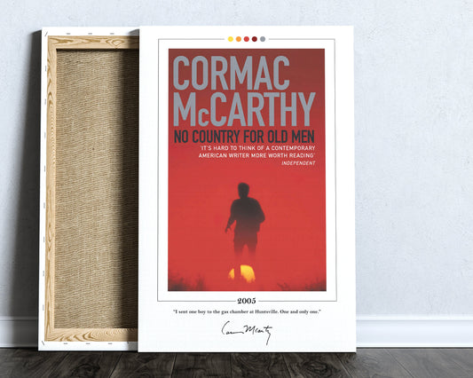 No Country for Old Men Book Cover Poster | Cormac McCarthy, No Country for Old Men Poster, Book Posters, Canvas Wall Art, Book Lover Gift