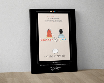 Eleanor and Park Book Cover Poster | Rainbow Rowell, Eleanor and Park Poster, Book Posters, Book Art, Canvas Wall Art, Book Lover Gift