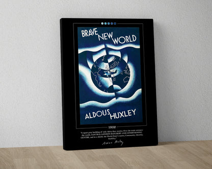 Brave New World Book Cover Poster | Aldous Huxley, Brave New World Poster, Brave New World Print, Book Posters, Book Prints, Canvas Wall Art
