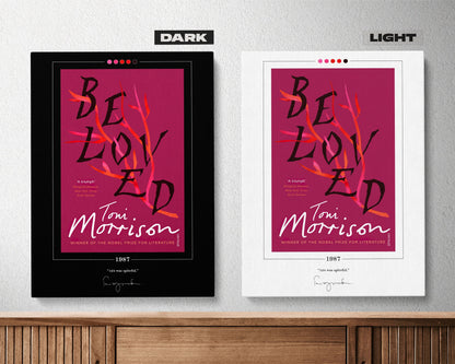 Beloved Book Cover Poster | Toni Morrison, Beloved Poster, Beloved Print, Book Posters, Canvas Wall Art, Book Art, Book Lover Gift