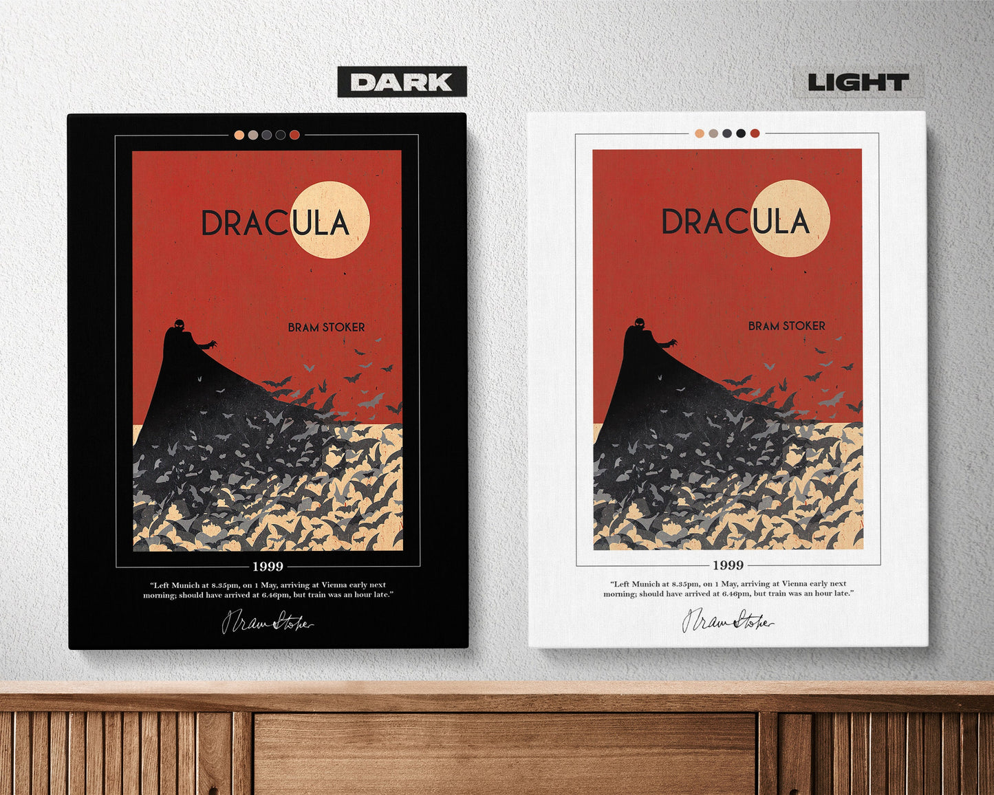 Dracula Book Cover Poster | Bram Stoker, Dracula Poster, Dracula Print, Book Posters, Canvas Print, Book Art, Book Lover Gift, Bookish Gifts