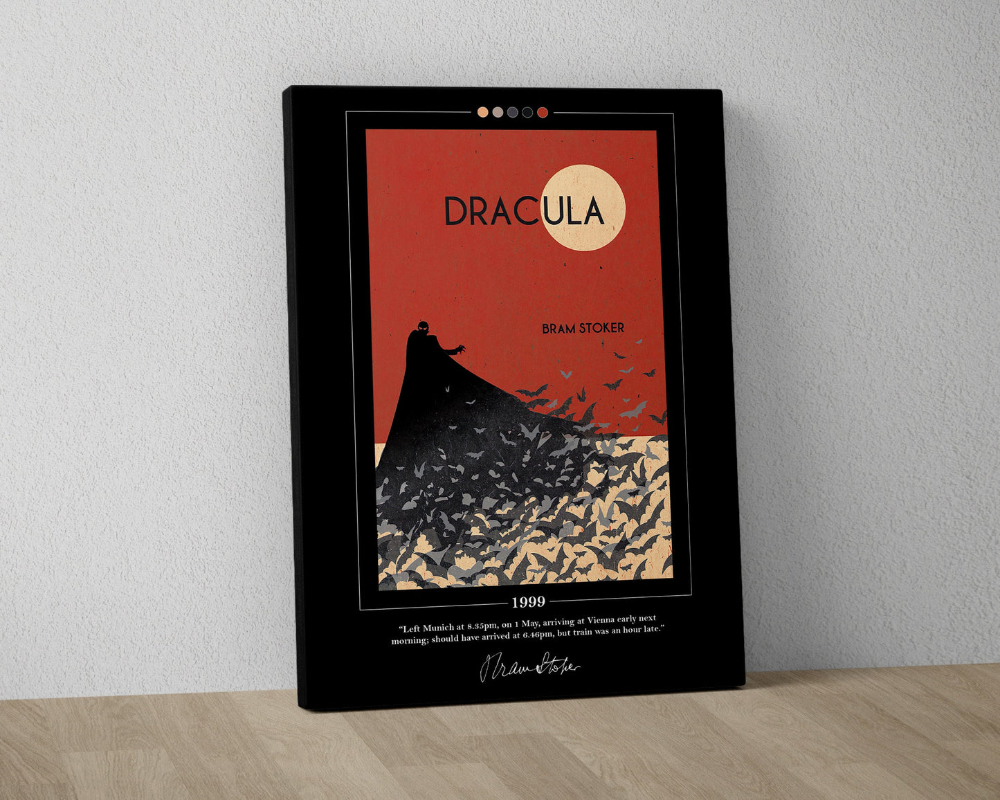 Dracula Book Cover Poster | Bram Stoker, Dracula Poster, Dracula Print, Book Posters, Canvas Print, Book Art, Book Lover Gift, Bookish Gifts