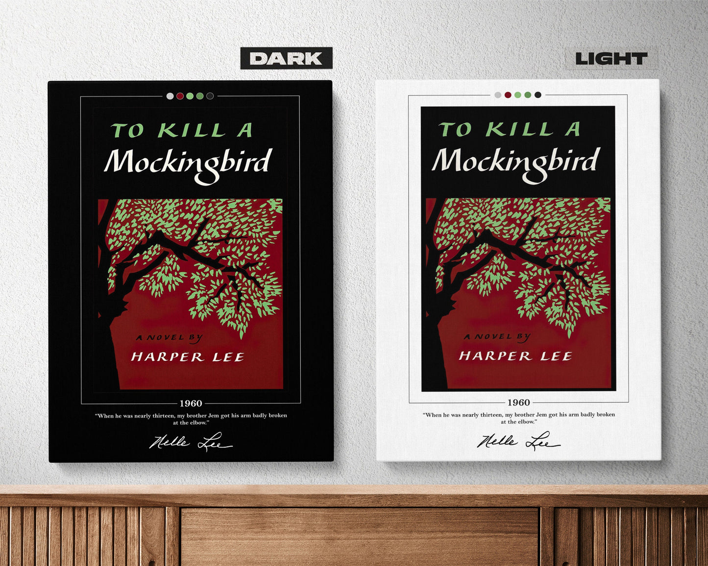 To Kill a Mockingbird Book Cover Poster | Harper Lee, To Kill a Mockingbird Poster, Book Posters, Canvas Wall Art, Book Art, Book Lover Gift