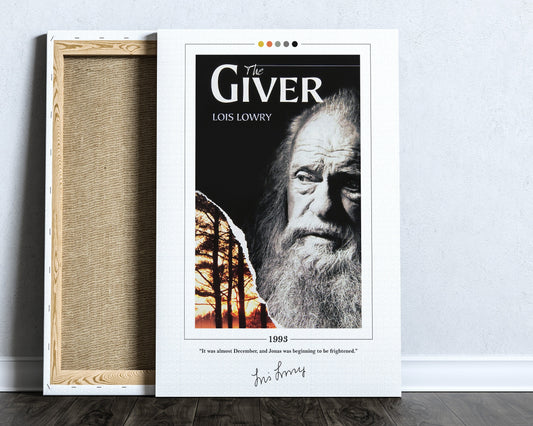 The Giver Book Cover Poster | Lois Lowry, The Giver Poster, The Giver Print, Book Posters, Canvas Wall Art, Book Art, Book Lover Gift