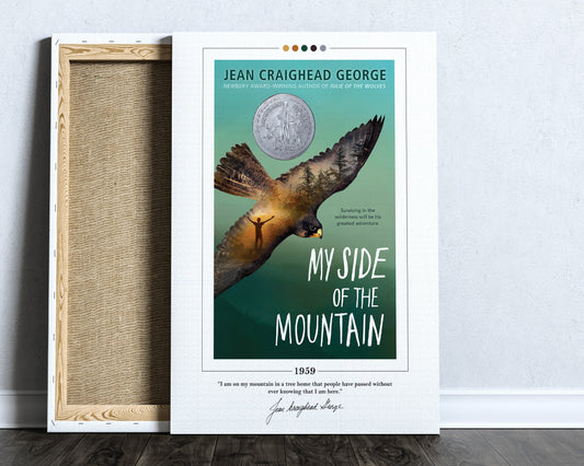 My Side of the Mountain Book Cover Poster | Jean Craighead George, My Side of the Mountain Poster, Book Posters, Canvas Wall Art, Book Art