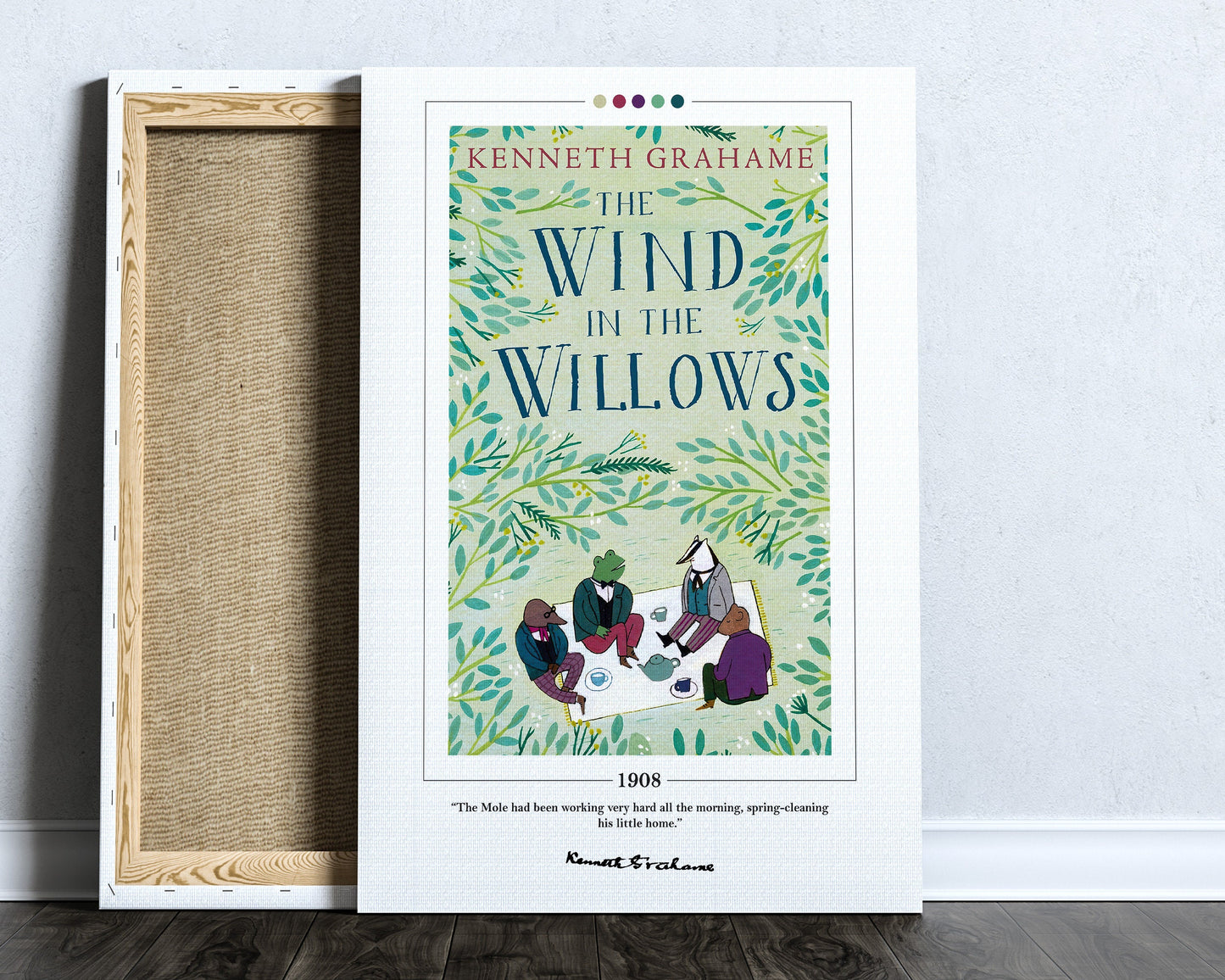 The Wind in the Willows Book Cover Poster | Kenneth Grahame, The Wind in the Willows Poster, Book Posters, Canvas Wall Art, Book Lover Gift