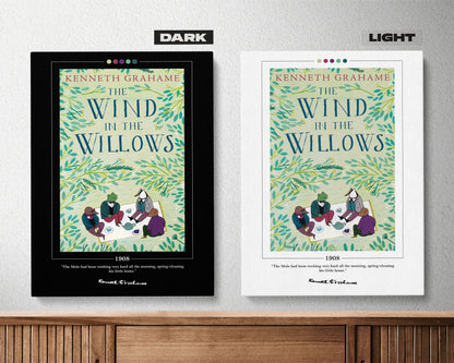 The Wind in the Willows Book Cover Poster | Kenneth Grahame, The Wind in the Willows Poster, Book Posters, Canvas Wall Art, Book Lover Gift