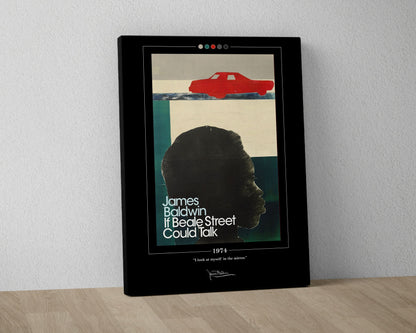If Beale Street Could Talk Book Cover Poster | James Baldwin, If Beale Street Could Talk Poster, Book Posters, Canvas Print, Book Lover Gift