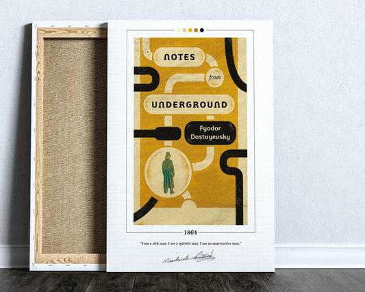Notes from Underground Book Cover Poster | Fyodor Dostoevsky, Notes from Underground Poster, Notes from Underground Print, Book Posters