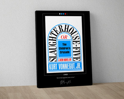 Slaughterhouse Five Book Cover Poster | Kurt Vonnegut, Slaughterhouse Five Poster, Book Posters, Book Art, Canvas Wall Art, Book Lover Gift