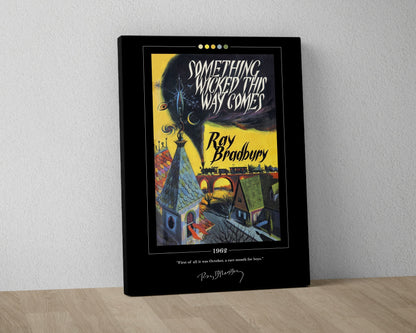 Something Wicked This Way Comes Book Cover Poster | Ray Bradbury, Something Wicked This Way Comes Poster, Book Posters, Canvas Wall Art