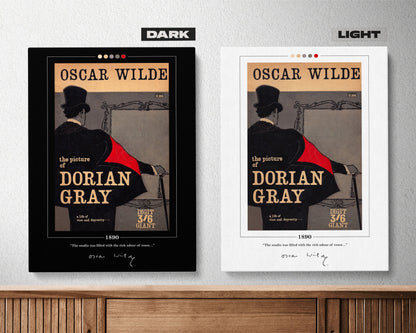 The Picture of Dorian Gray Book Cover Poster | Oscar Wilde, The Picture of Dorian Gray Poster, Book Posters, Canvas Print, Book Lover Gift