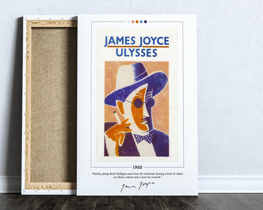 Ulysses Book Cover Poster | James Joyce, Ulysses Poster, Ulysses Print, Book Posters, Book Art, Canvas Wall Art, Book Lover Gift