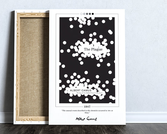 The Plague Book Cover Poster | Albert Camus, The Plague Poster, The Plague Print, Book Posters, Book Art, Canvas Wall Art, Book Lover Gift