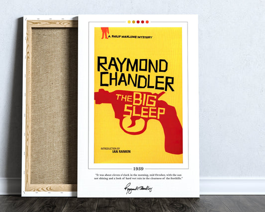The Big Sleep Book Cover Poster | Raymond Chandler, The Big Sleep Poster, The Big Sleep Print, Book Posters, Canvas Print, Book Lover Gift