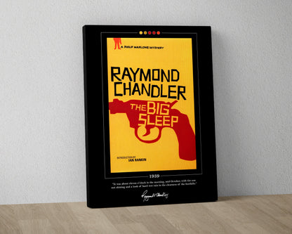 The Big Sleep Book Cover Poster | Raymond Chandler, The Big Sleep Poster, The Big Sleep Print, Book Posters, Canvas Print, Book Lover Gift