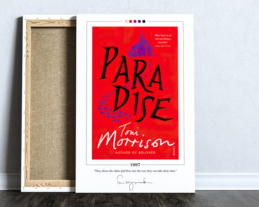 Paradise Book Cover Poster | Toni Morrison, Paradise Poster, Paradise Print, Book Posters, Canvas Wall Art, Book Art, Book Lover Gift