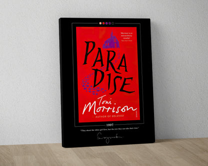 Paradise Book Cover Poster | Toni Morrison, Paradise Poster, Paradise Print, Book Posters, Canvas Wall Art, Book Art, Book Lover Gift