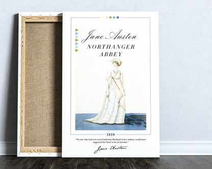 Northanger Abbey Book Cover Poster | Jane Austen, Northanger Abbey Poster, Book Posters, Canvas Wall Art, Book Art, Book Lover Gift