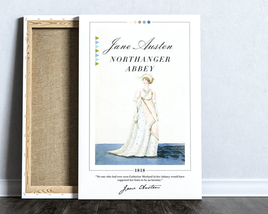 Northanger Abbey Book Cover Poster | Jane Austen, Northanger Abbey Poster, Book Posters, Canvas Wall Art, Book Art, Book Lover Gift