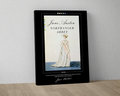 Northanger Abbey Book Cover Poster | Jane Austen, Northanger Abbey Poster, Book Posters, Canvas Wall Art, Book Art, Book Lover Gift