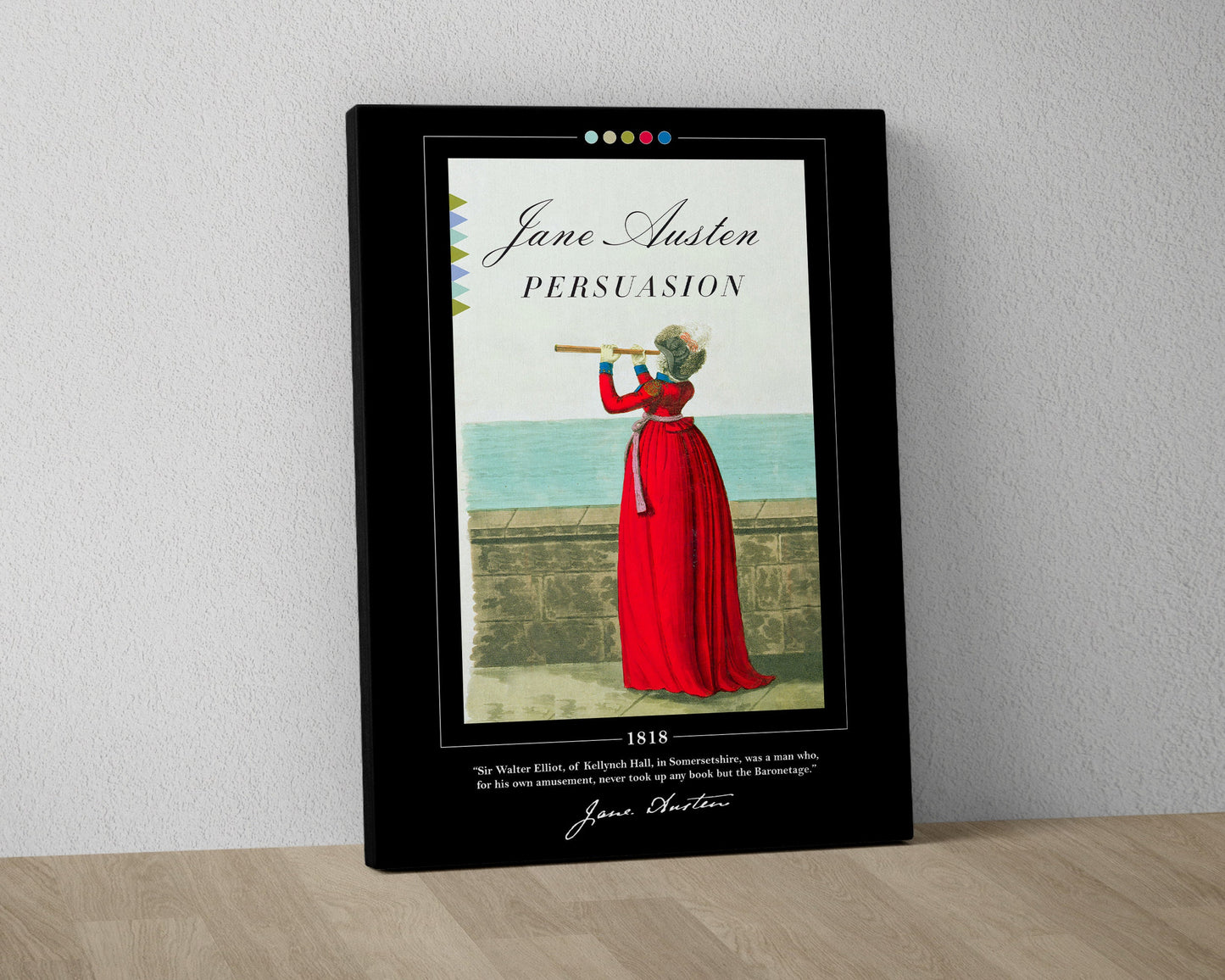 Persuasion Book Cover Poster | Jane Austen, Persuasion Poster, Persuasion Print, Book Posters, Canvas Wall Art, Book Art, Book Lover Gift