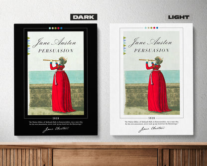 Persuasion Book Cover Poster | Jane Austen, Persuasion Poster, Persuasion Print, Book Posters, Canvas Wall Art, Book Art, Book Lover Gift