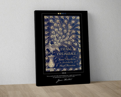 Pride and Prejudice Book Cover Poster | Jane Austen, Pride and Prejudice Poster, Book Posters, Canvas Print, Book Art, Book Lover Gift