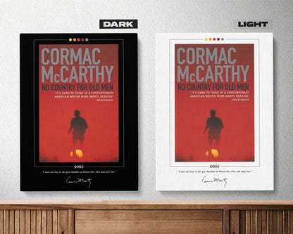 No Country for Old Men Book Cover Poster | Cormac McCarthy, No Country for Old Men Poster, Book Posters, Canvas Wall Art, Book Lover Gift