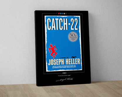 Catch 22 Book Cover Poster | Joseph Heller, Catch 22 Poster, Catch 22 Print, Book Posters, Book Art, Canvas Wall Art, Book Lover Gift