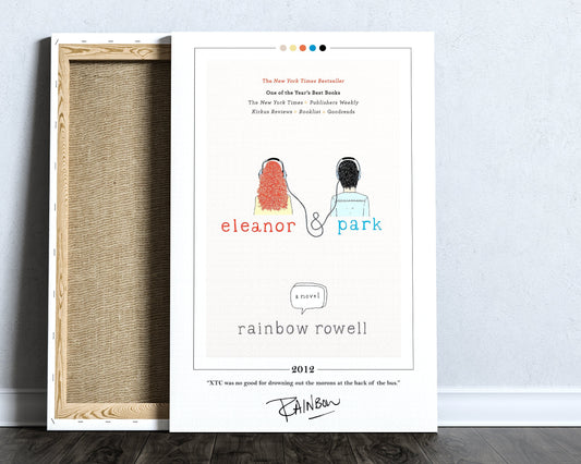 Eleanor and Park Book Cover Poster | Rainbow Rowell, Eleanor and Park Poster, Book Posters, Book Art, Canvas Wall Art, Book Lover Gift