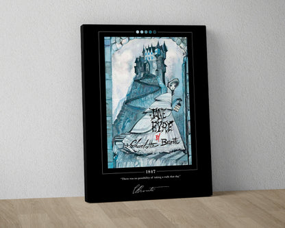 Jane Eyre Book Cover Poster | Charlotte Bronte, Jane Eyre Poster, Jane Eyre Print, Book Posters, Book Art, Canvas Wall Art, Book Lover Gift