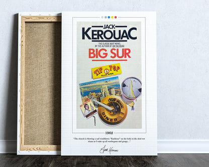 Big Sur Book Cover Poster | Jack Kerouac, Big Sur Poster, Big Sur Print, Book Posters, Canvas Wall Art, Book Art, Book Lover Gift