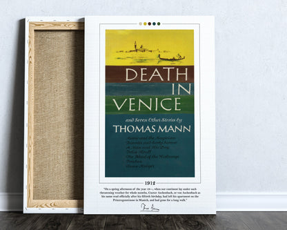 Death in Venice Book Cover Poster | Thomas Mann, Death in Venice Poster, Death in Venice Print, Book Posters, Canvas Print, Book Lover Gift