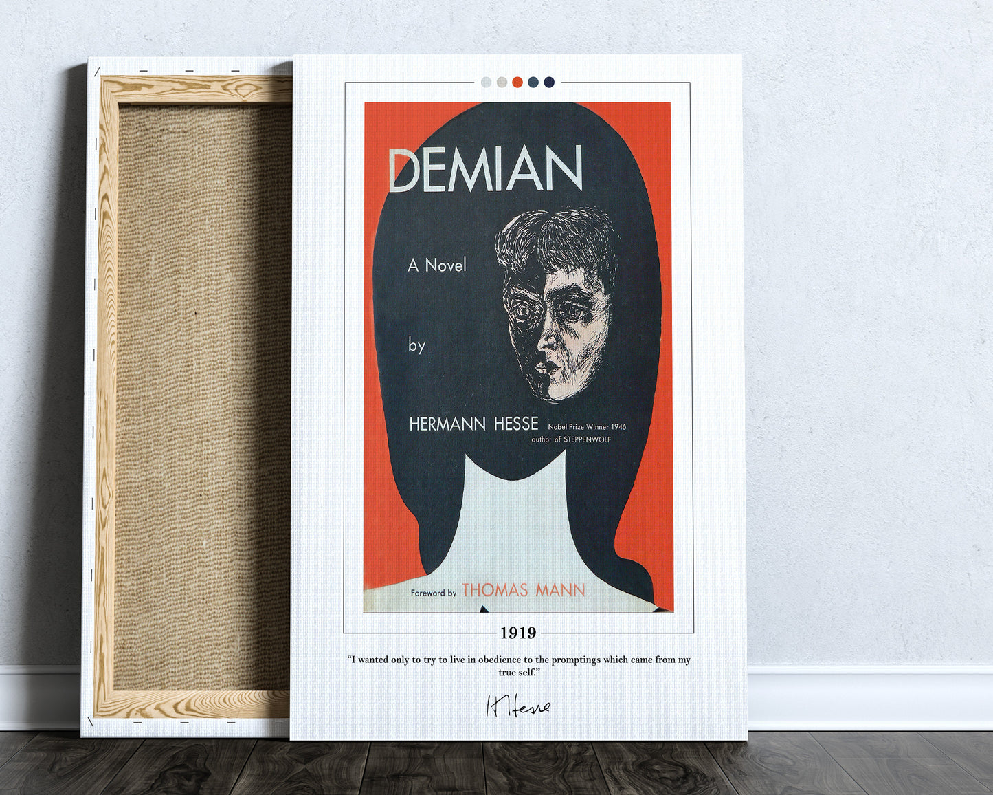 Demian Book Cover Poster | Hermann Hesse, Demian Poster, Demian Print, Book Posters, Book Art, Canvas Wall Art, Book Lover Gift