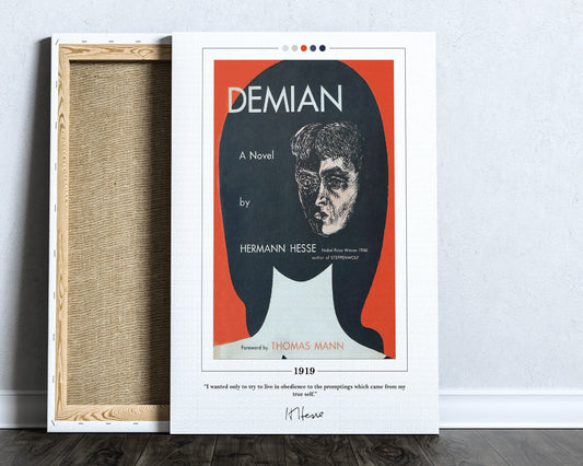 Demian Book Cover Poster | Hermann Hesse, Demian Poster, Demian Print, Book Posters, Book Art, Canvas Wall Art, Book Lover Gift