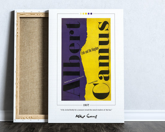 Exile and the Kingdom Book Cover Poster | Albert Camus, Exile and the Kingdom Poster, Book Posters, Book Art, Canvas Print, Book Lover Gift